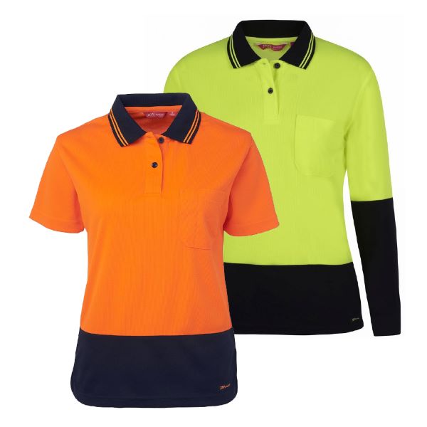 JB's Wear Hi-Vis 4602.1 Non Cuff Trad Polo, Hi-Vis Polo