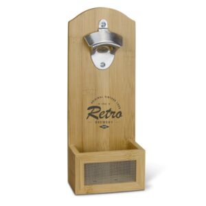 Bamboo Wall Mounted Bottle Opener 124703