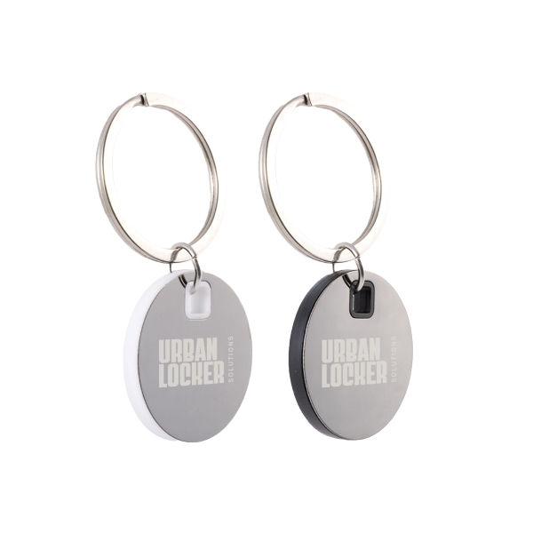 Circle Stainless Steel Keytag LL3529