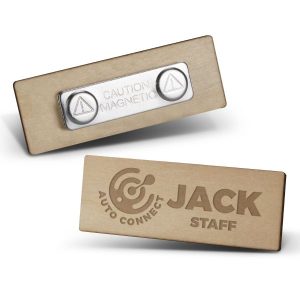 Wooden Name Badge 120582