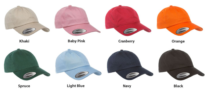 Low Profile Cotton Dad Cap 6245CM - Colours Available