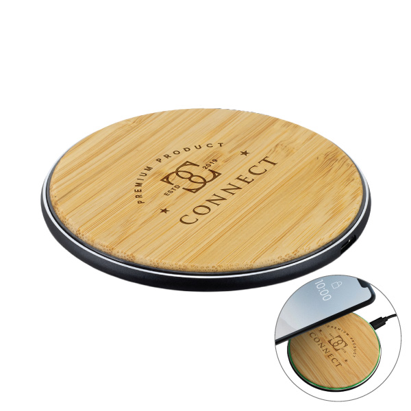 Bamboo 15W Wireless Fast Charger 125555