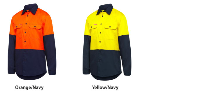 Core Hi Vis Two-Tone Vented Shirt Y07950 - colours