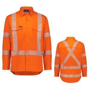 Hi Vis X Back Segment Taped Shirt ZW692