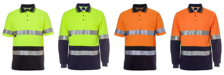 JB's Hi Vis Traditional Taped Polo 6HVS