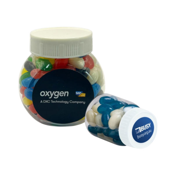 Plastic Jar with Mini Jelly Beans CC026A